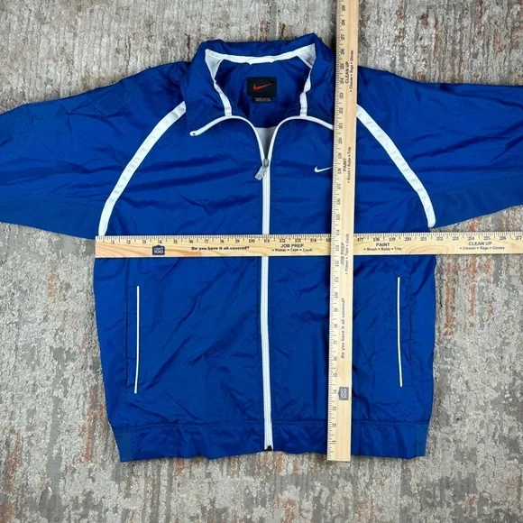 Nike Blue and White Windbreaker Jacket - Picture 2 of 4